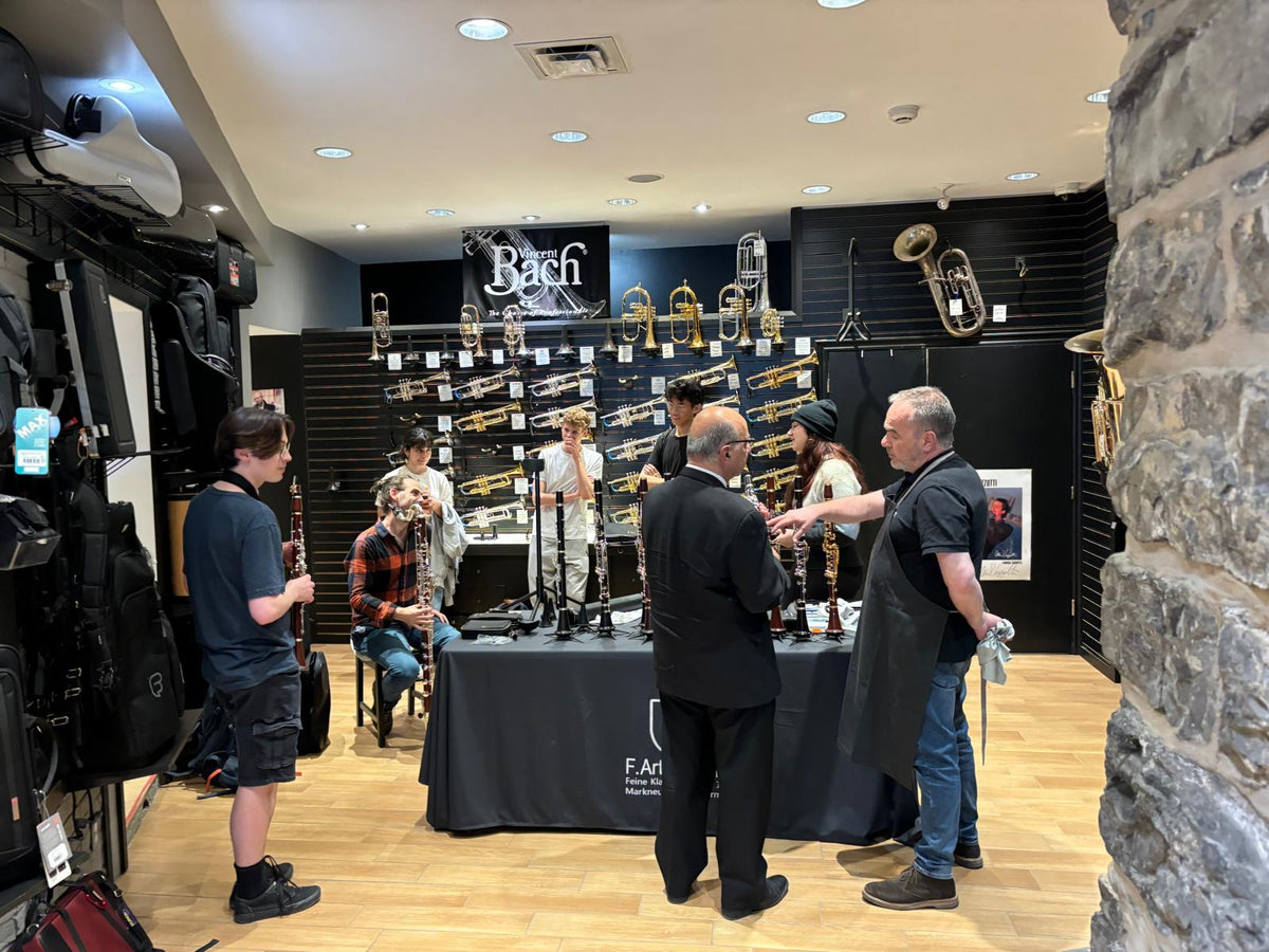 Customers and staff at a Twigg Music in-store event